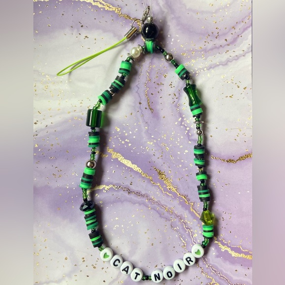 Handmade “Cat Noir” phone charm accessory from Miraculous ladybug and cat noir - Picture 1 of 1